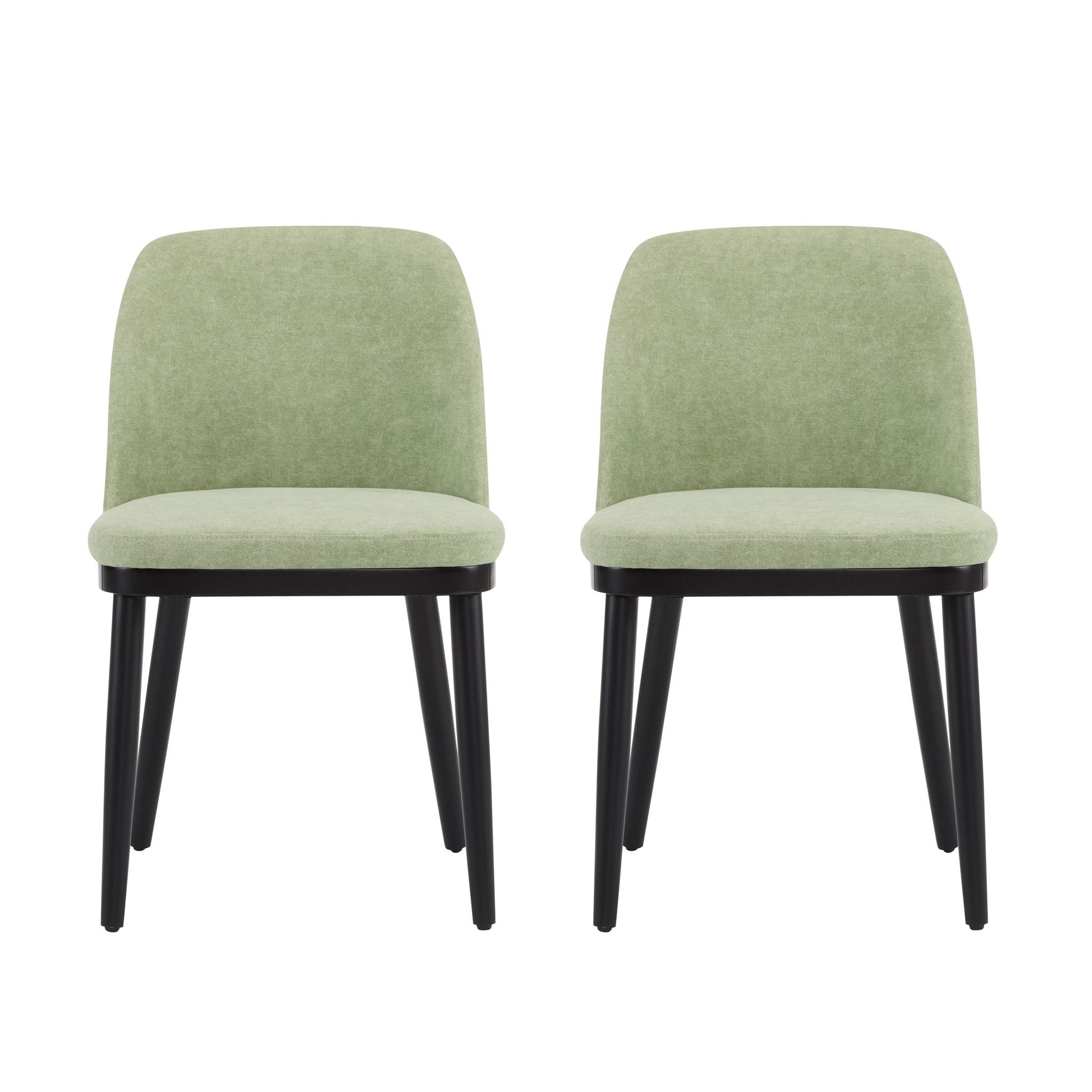 Modern Dining Chair With Curved Backrest