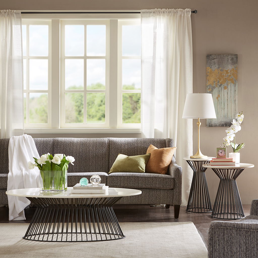 Marbury - End Table - Black / White