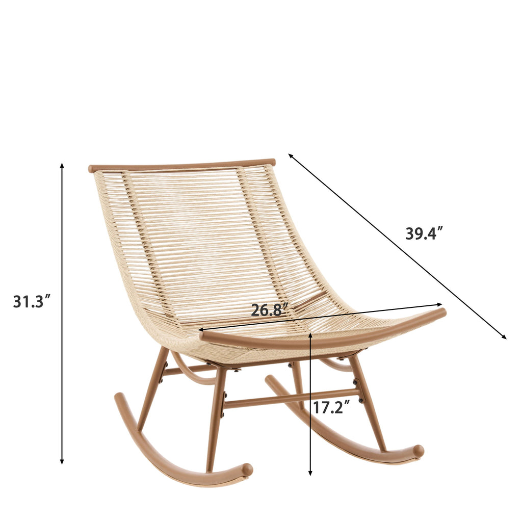 Outdoor Rocking Chair - Beige