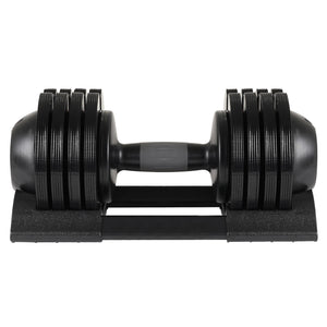 52Lbs Adjustable Dumbbell Steel And Plastic - Black