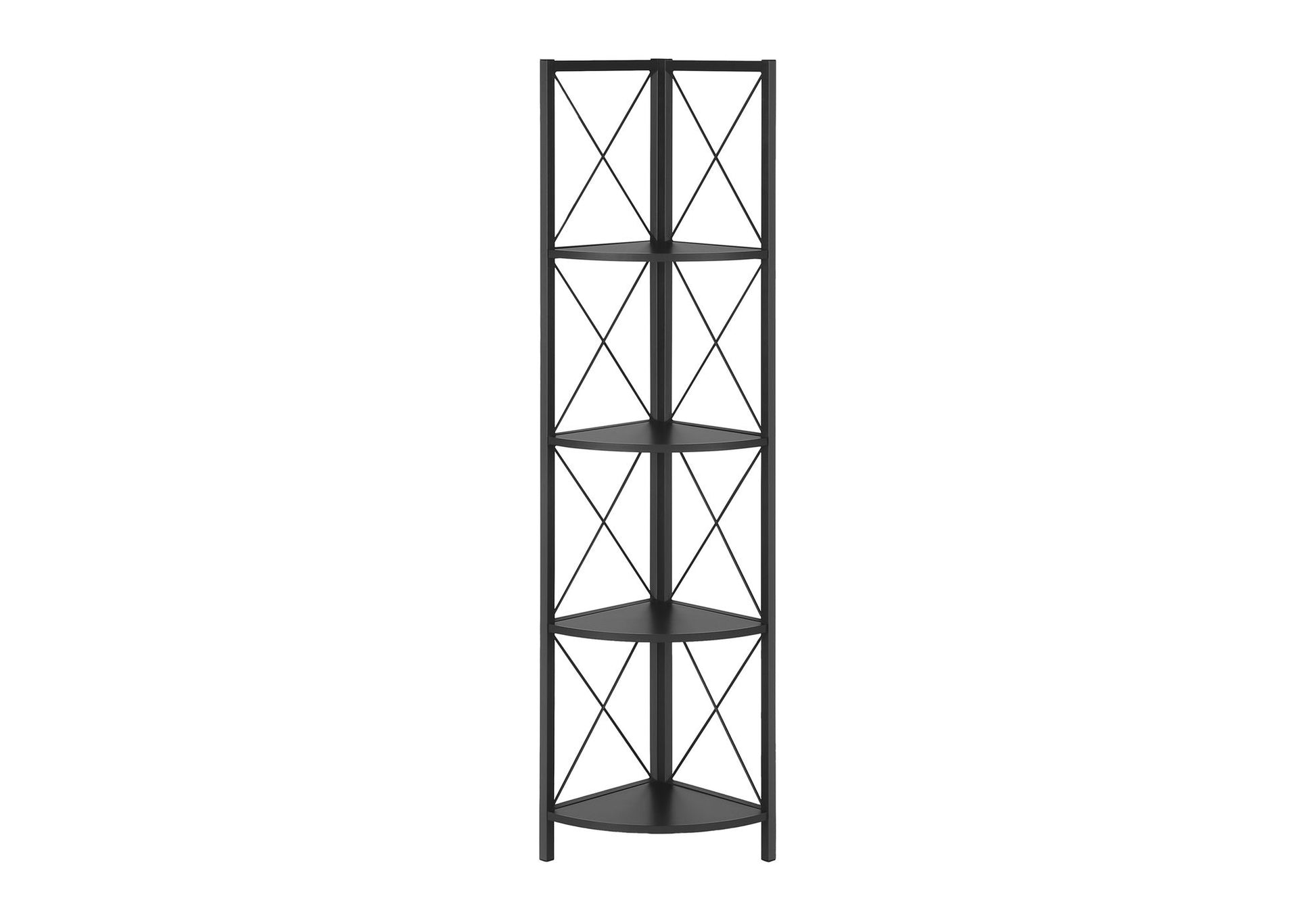 Bookshelf, Bookcase, Etagere, Corner, 4 Tier, Office