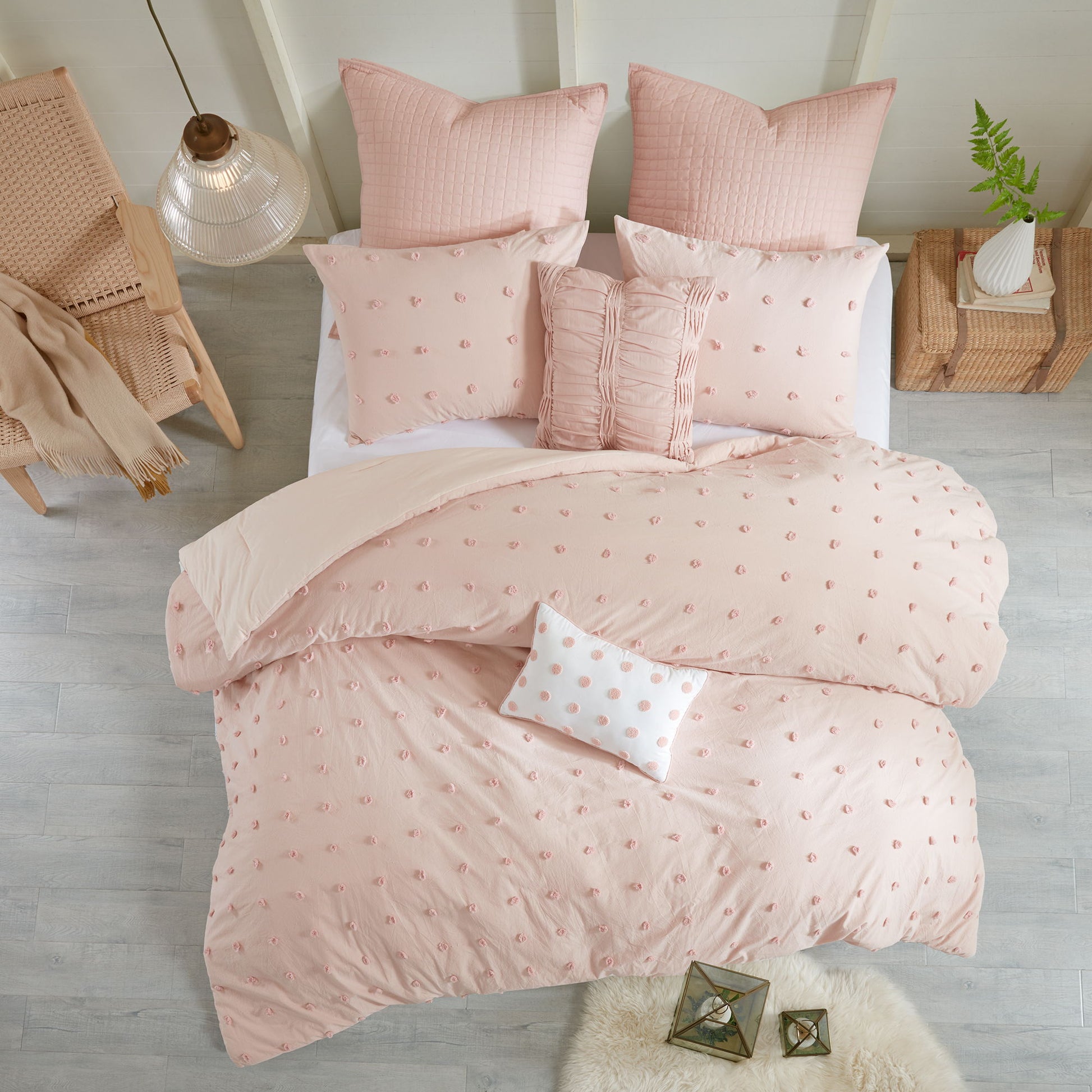 Brooklyn - King Comforter Set - Pink