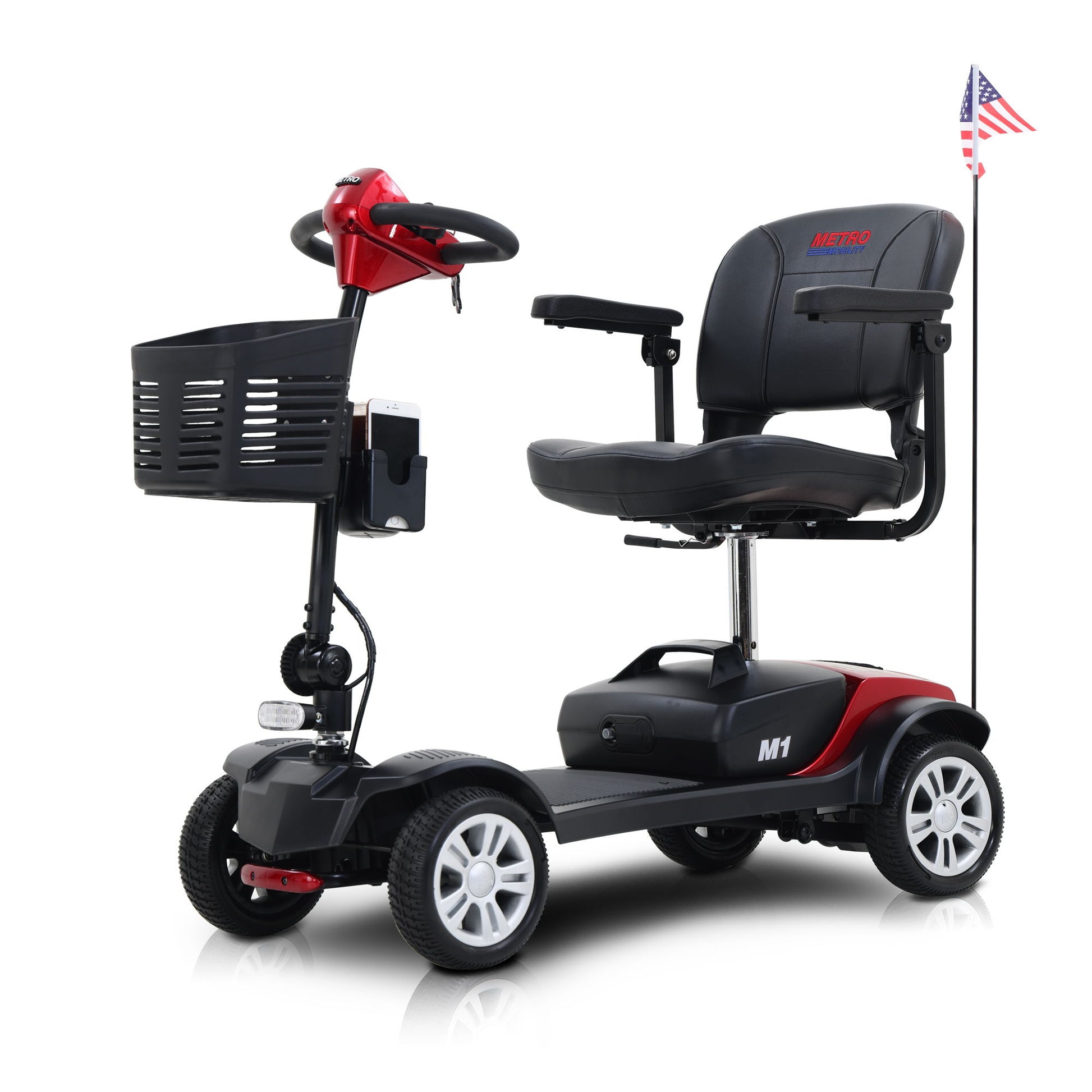 Max Sport - 4 Wheels Outdoor Compact Mobility Scooter With 2 Pieces X 12Ah Lead Acid Battery