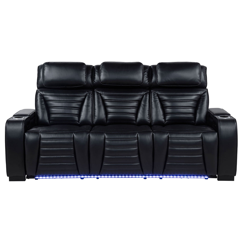 Isadora - Power Reclining Sofa With Dual Independent Recline - Black