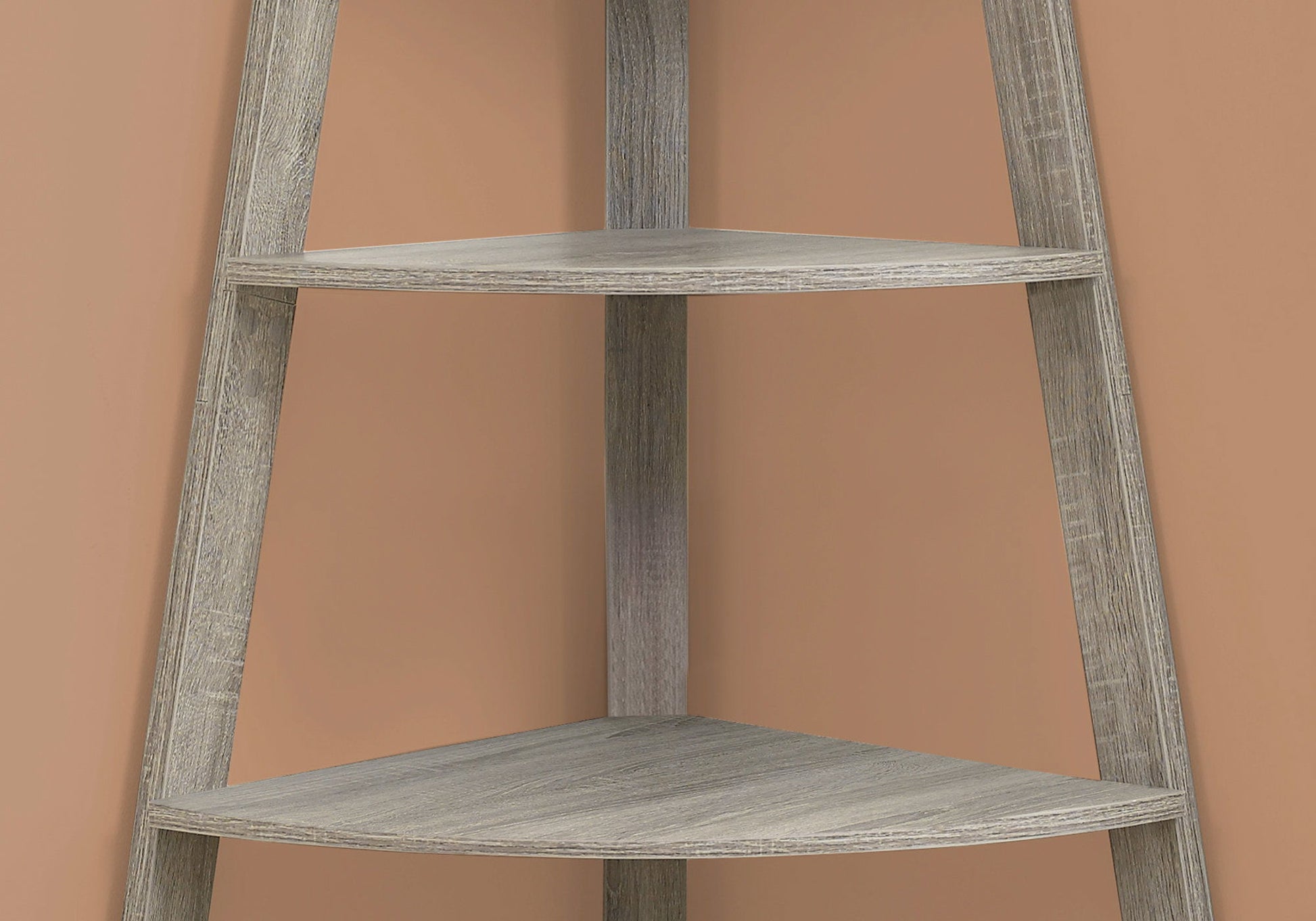 Bookshelf, Bookcase, Etagere, Corner, 4 Tier, Office, Contemporary & Modern