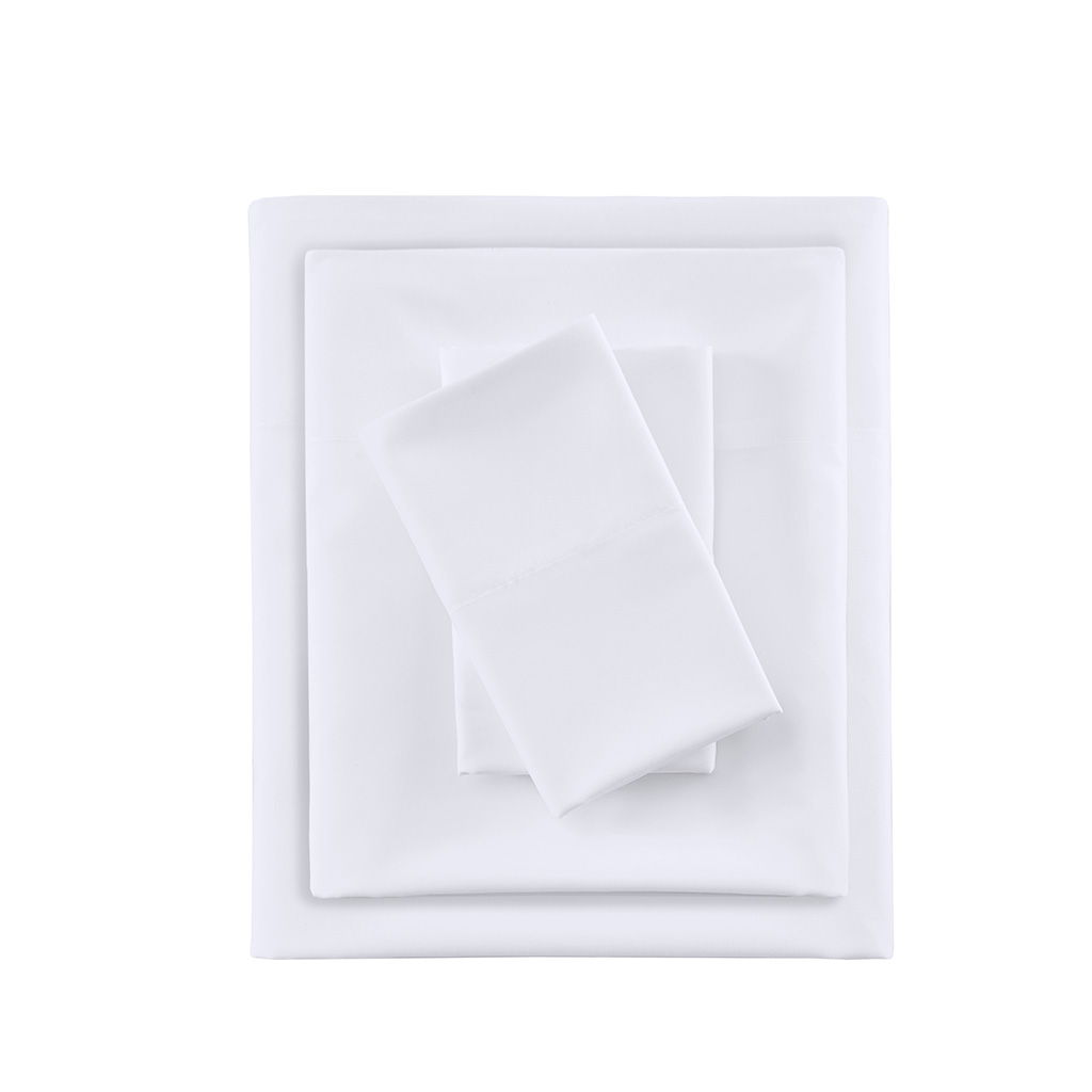 Twin Smart Cool Microfiber Sheet Set - White