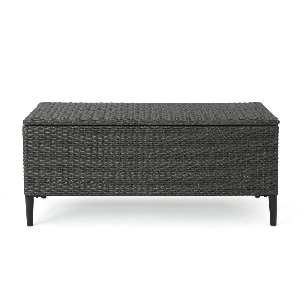 Rupert - Storage Unit Resin Wicker Outdoor