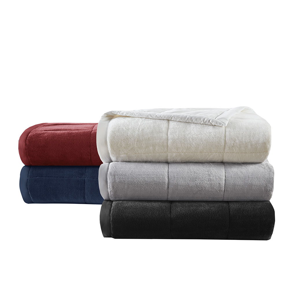 Coleman - Twin Reversible Down Alternative Blanket With HeiQ Smart Temp Treatment - Gray