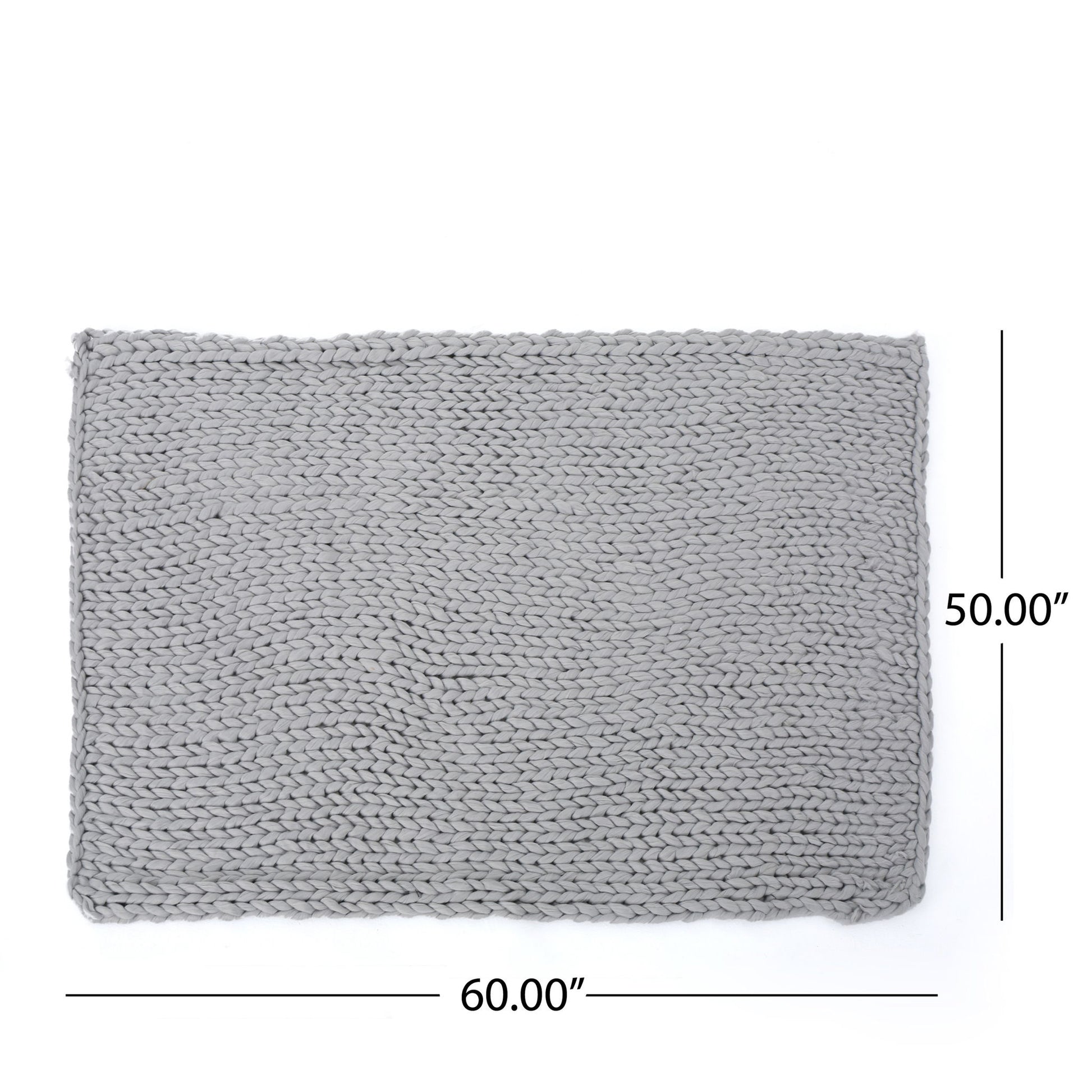 Cozy Knitted Acrylic Throw Blanket With Double Sided Design