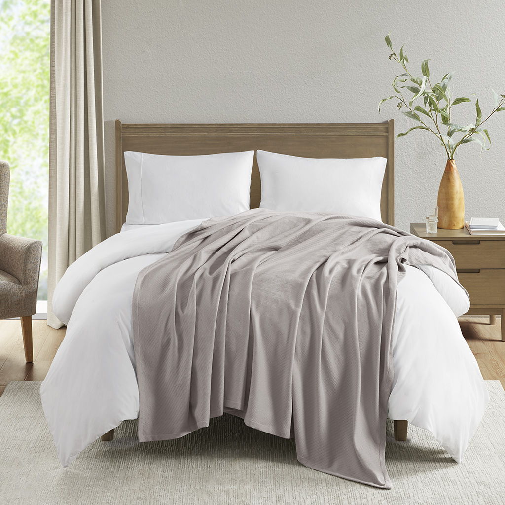 Liquid Cotton - Blanket - Gray