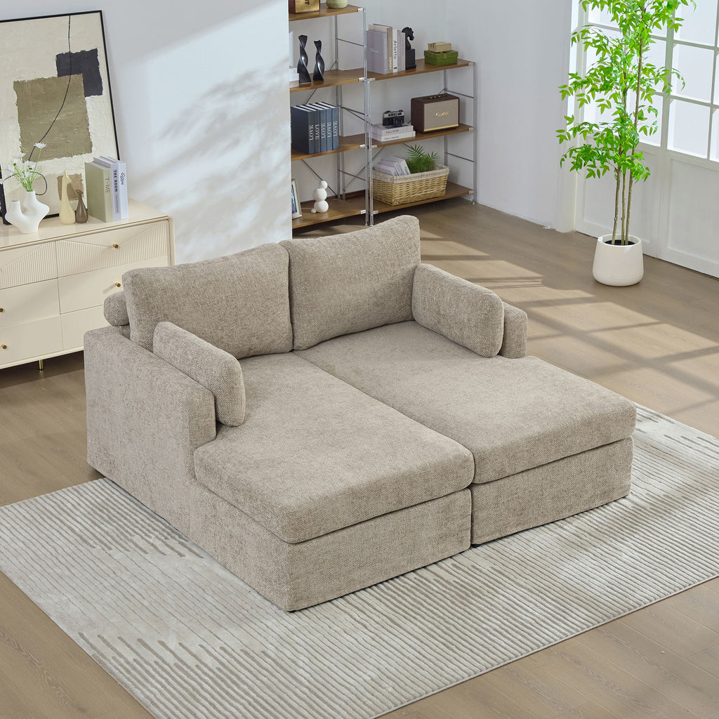 Wide Sofa Bed - Taupe