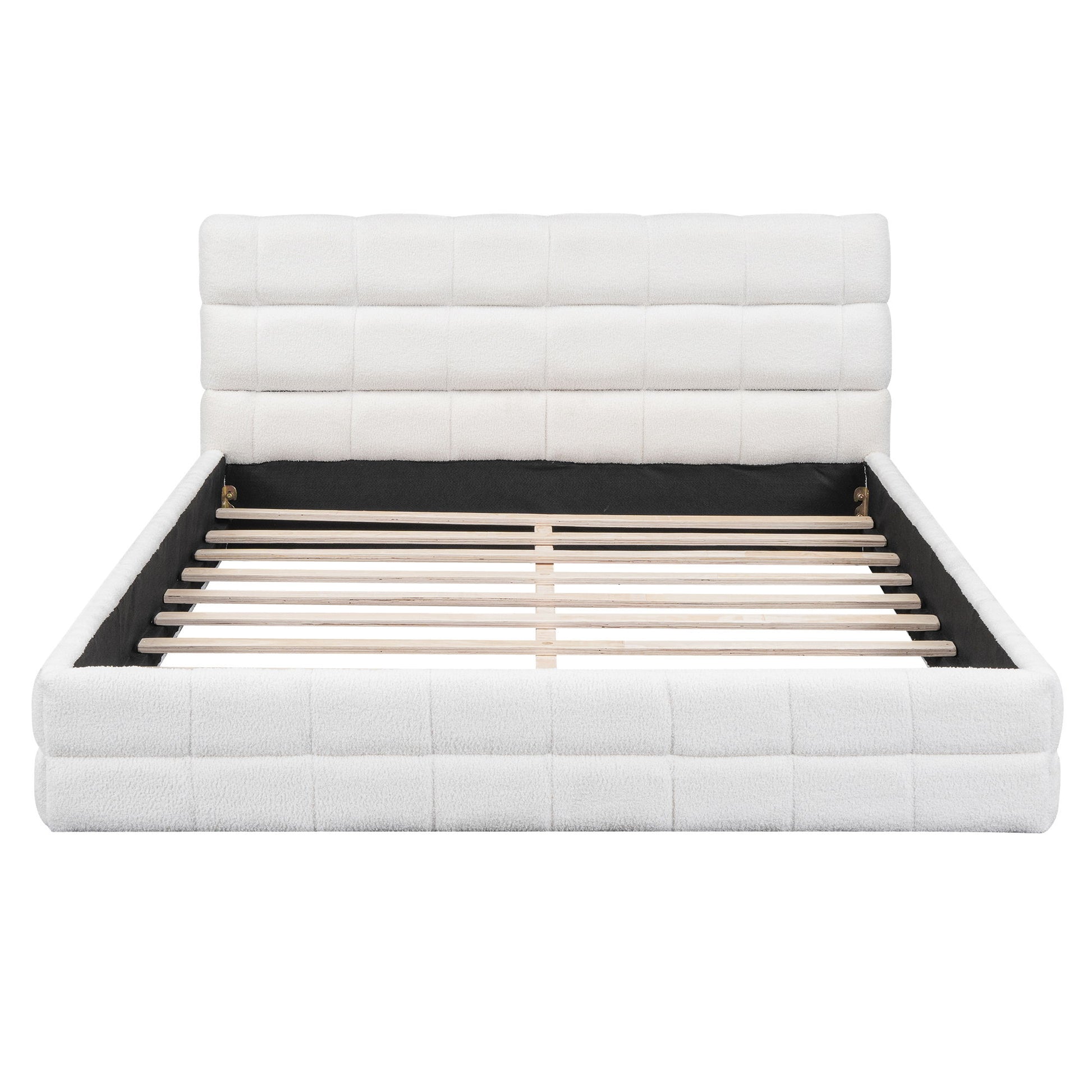 Upholstered Platform Bed With Headboard