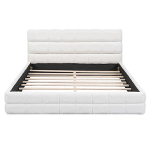 Upholstered Platform Bed With Headboard