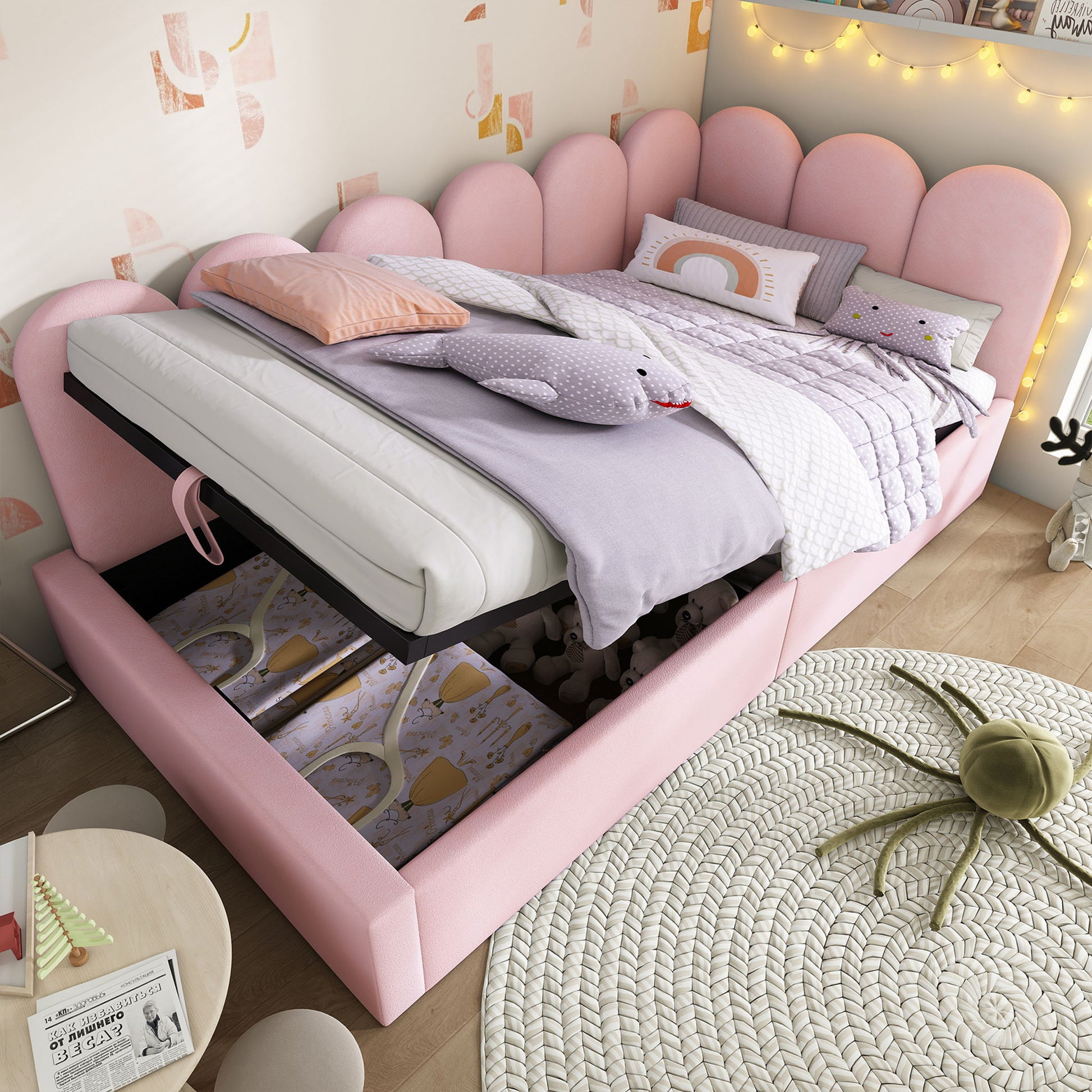 Upholstered Daybed With Hydraulic Storage