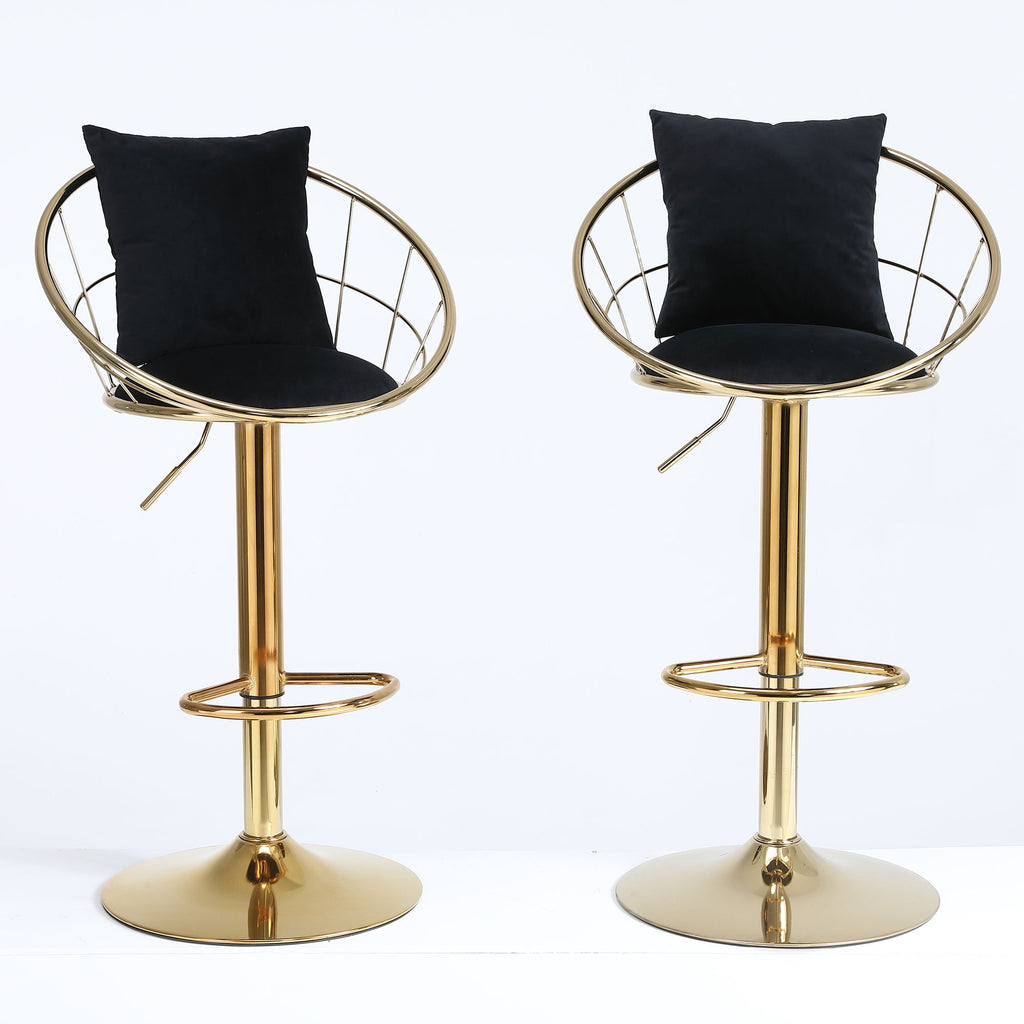 Unique Design Bar Chair, 360 Degree Rotation, Adjustable Height, Suitable For Dining Room And Bar
