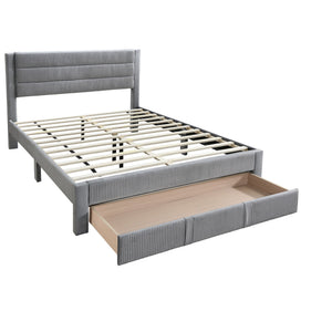 Contemporary Bed With Storage Drawer