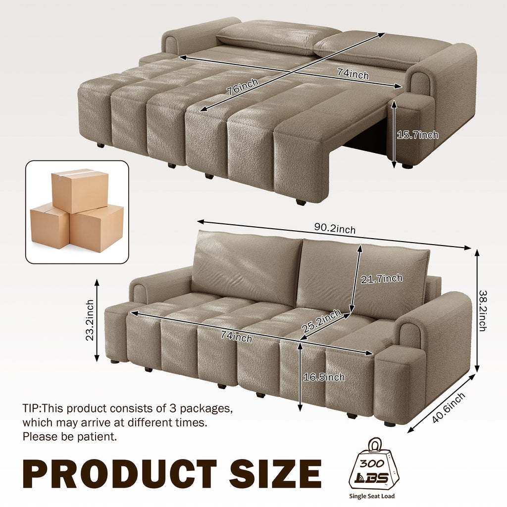 4 Seater Modern Couch With Seats Storage