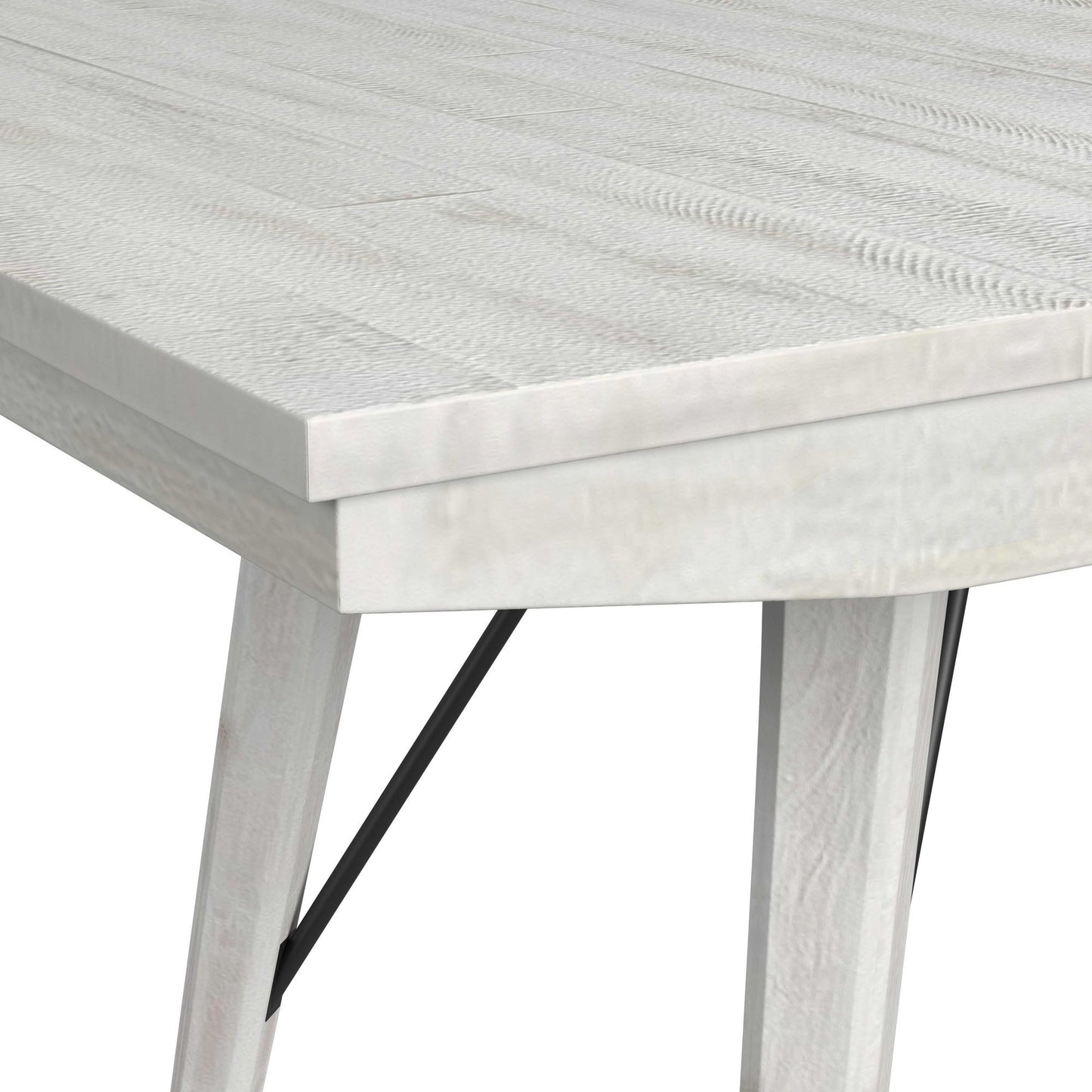 Rogen Rustic - Dining Table With 18"" Leaf - Rustic White