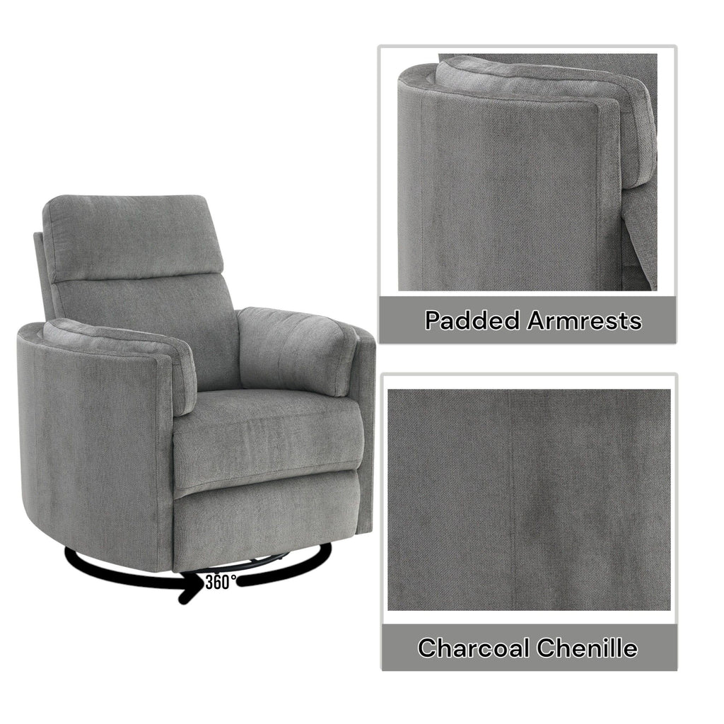 Sagen - Glider Recliner With Swivel