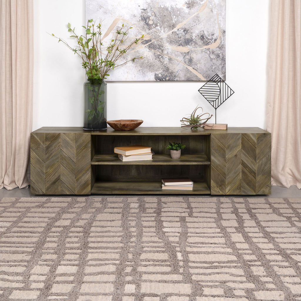 Jessie - 2 Door TV Stand - Brown