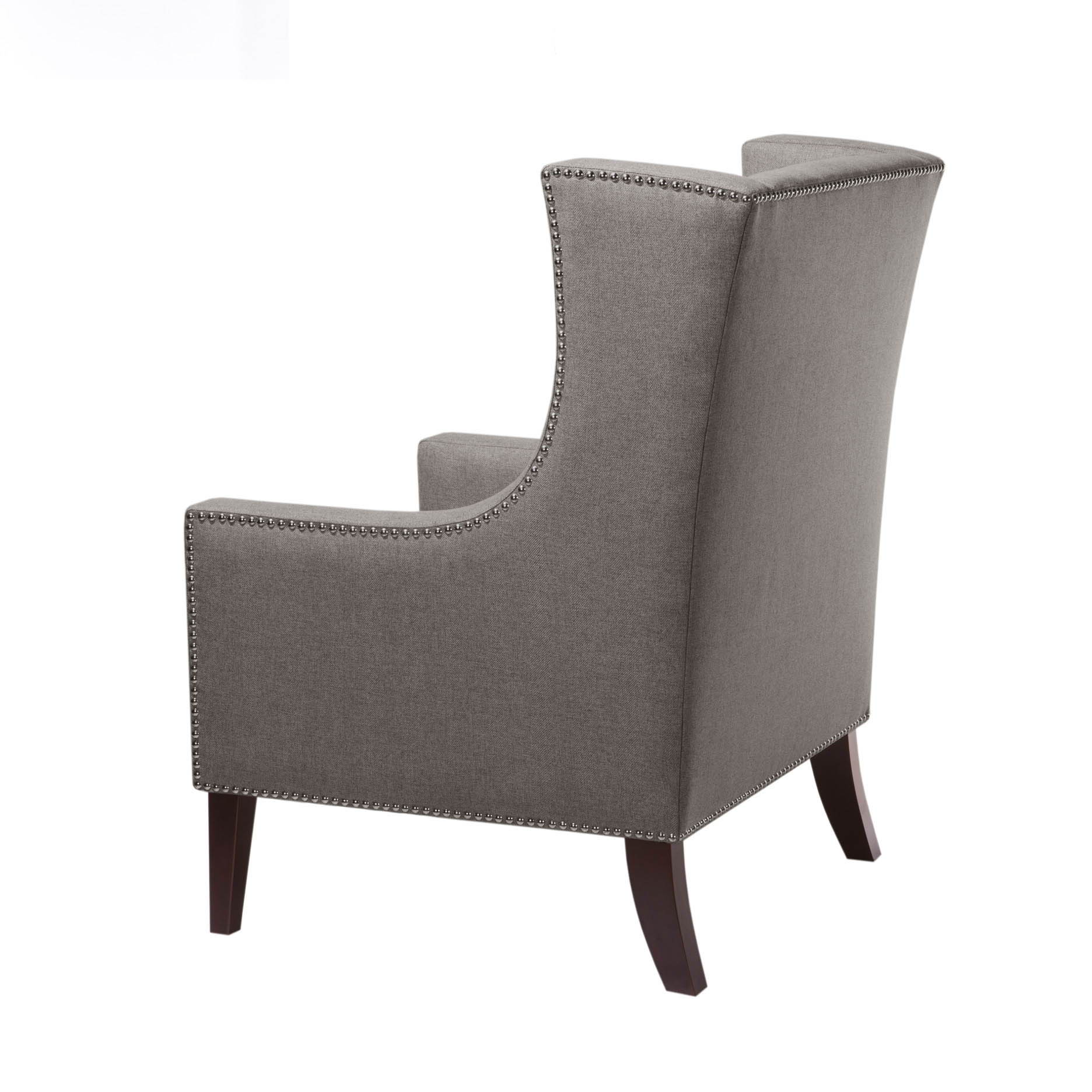 Barton - Wing Chair - Dark Gray