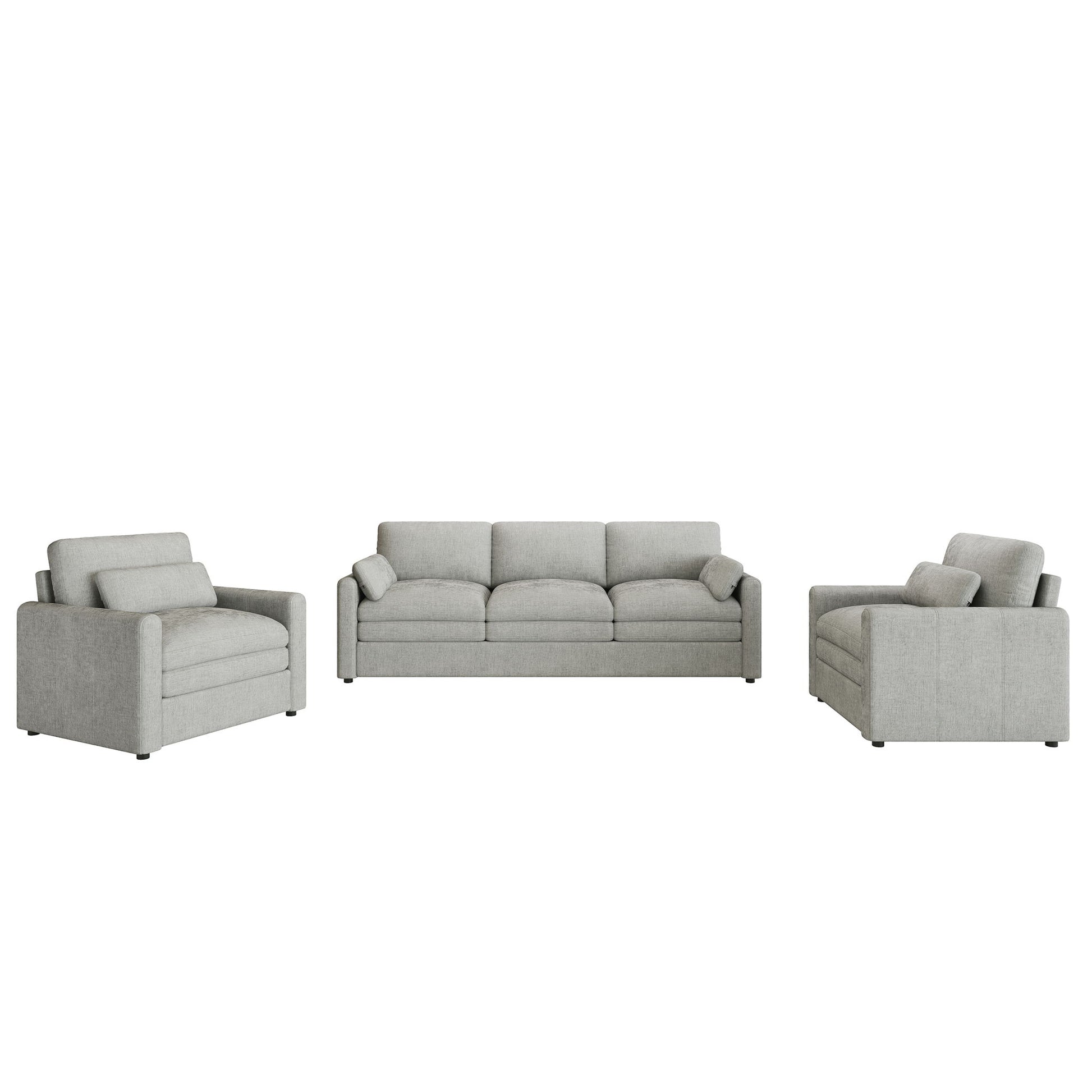 Cloud Sofa Set Couch For Living Room - Light Gray