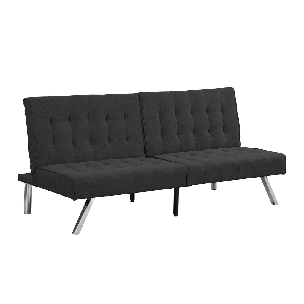 Modern Sofa Bed With Wood Frame And Stainless Legs