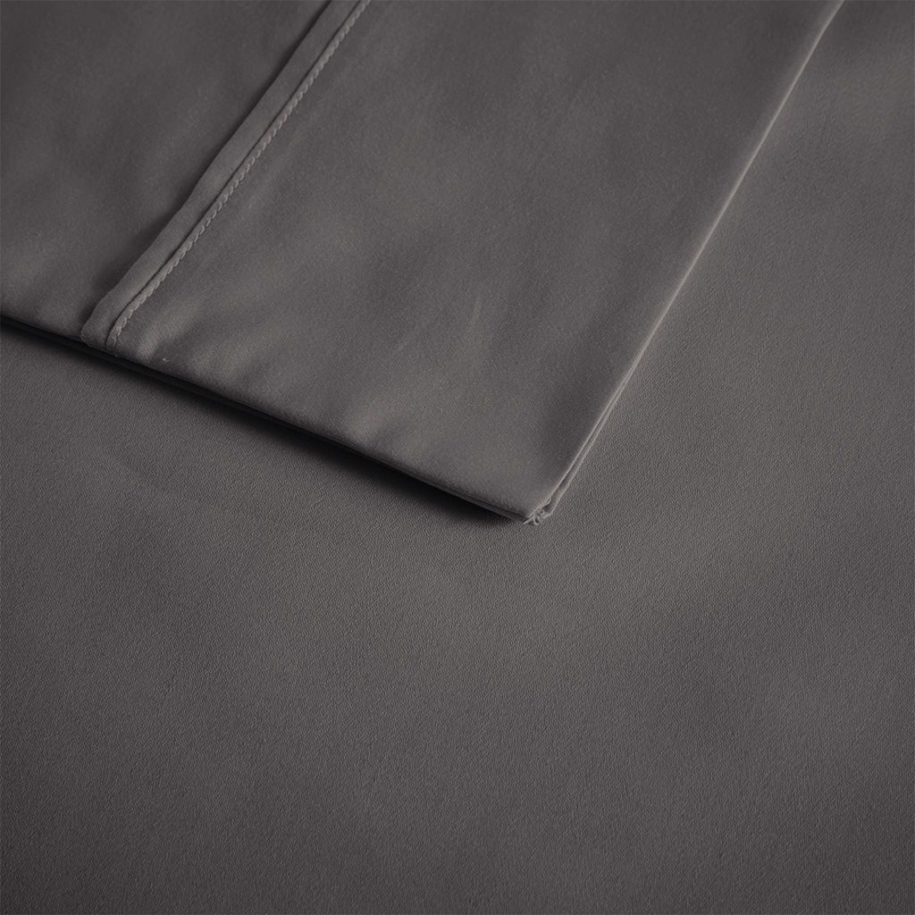 600 Thread Count - Cooling Cotton Blend 4 Piece Sheet Set - Charcoal