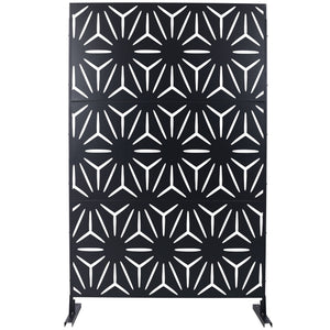 Outdoor & Indoor Metal Privacy Screen, Freestanding Decorative Panels