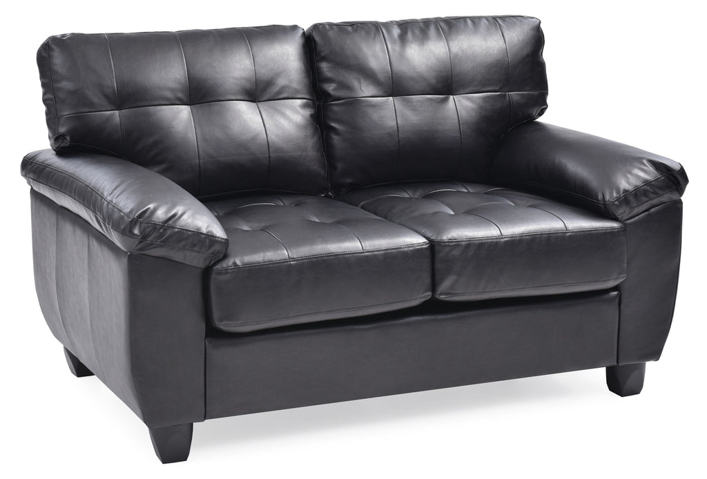 Stylish Loveseat With Padded Arms