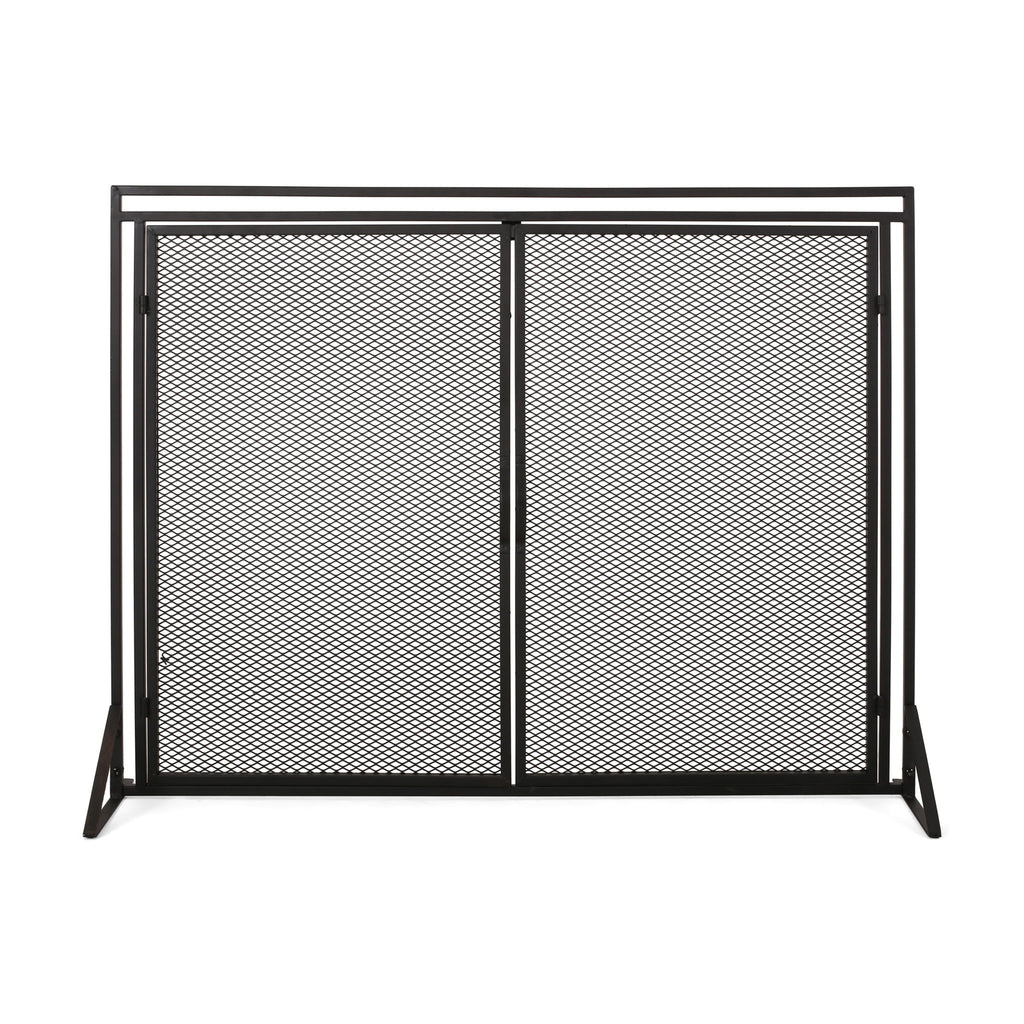 Samantha - Iron Fireplace Screen 2 Door Design