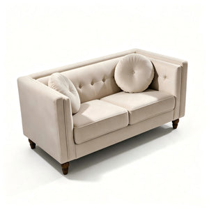 Chesterfield Loveseat 2 Seater Couch For Living Room