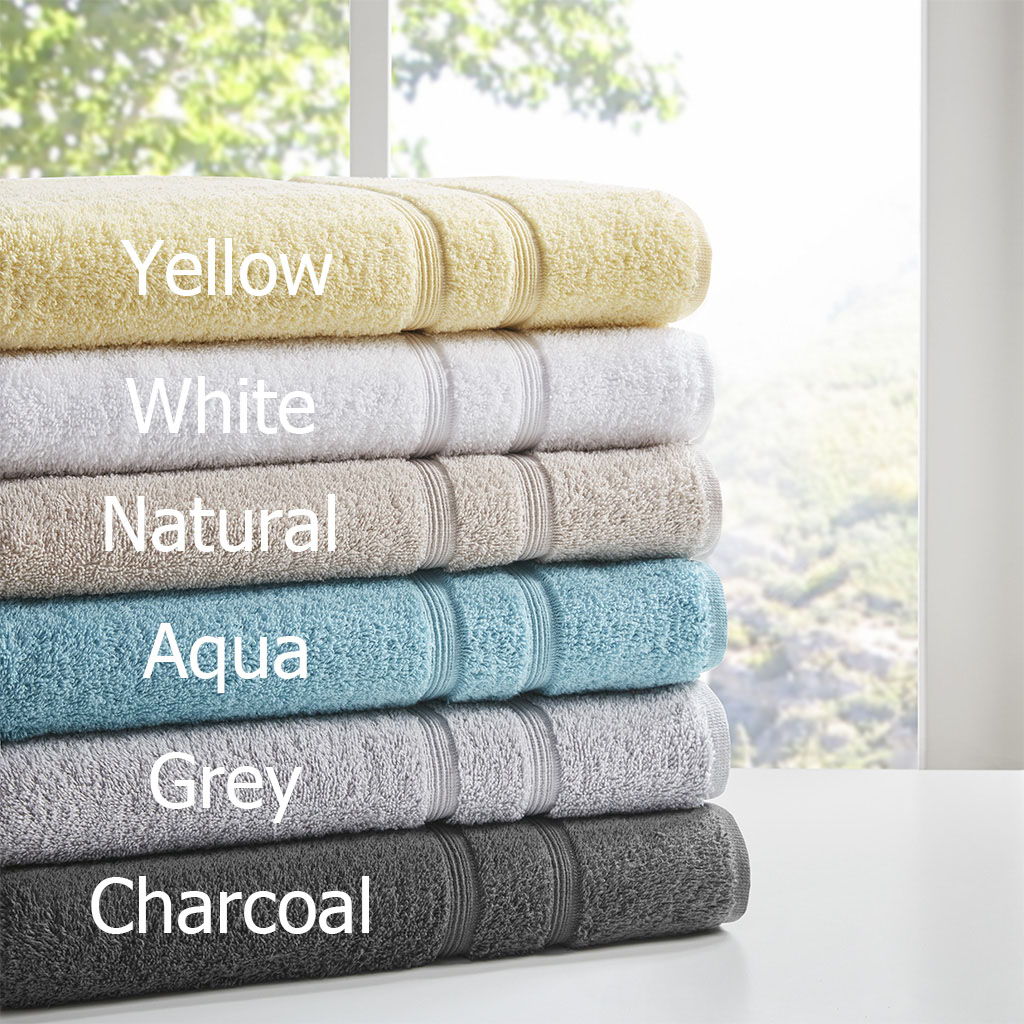 Aegean - 6 Piece Towel Set - Charcoal