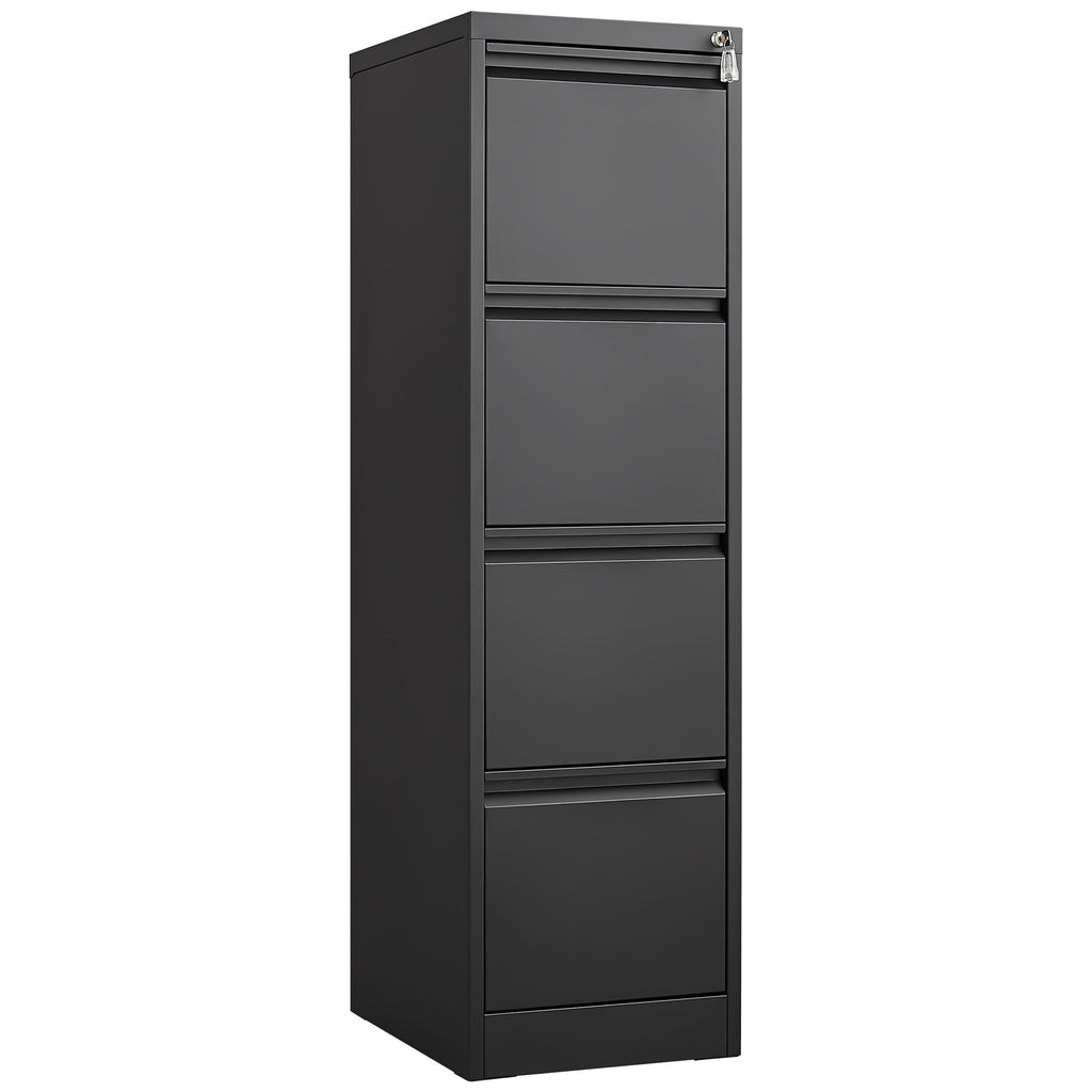 Durable Metal 3 Drawer File Cabinet With Lock For Office Storage