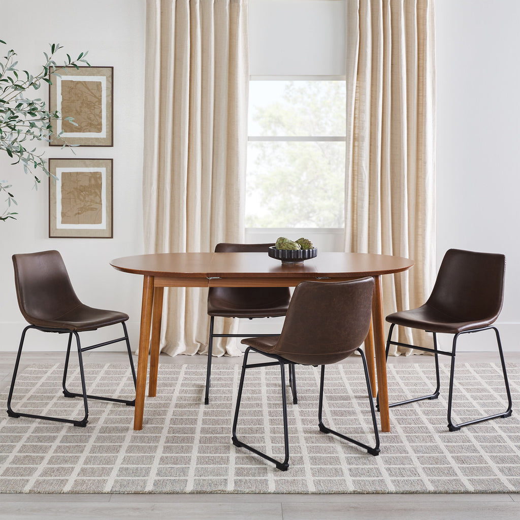 Damsel - Extension Dining Table With Removable Leaf - Caramel