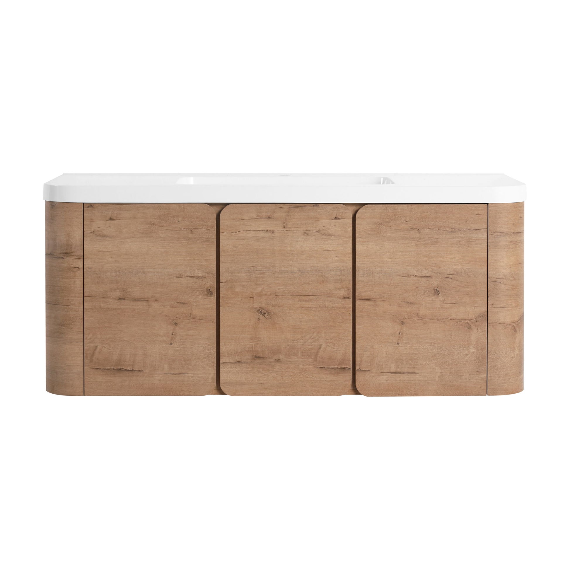Wall Mounted Bathroom Vanity With Sink, 3 Soft Close Doors