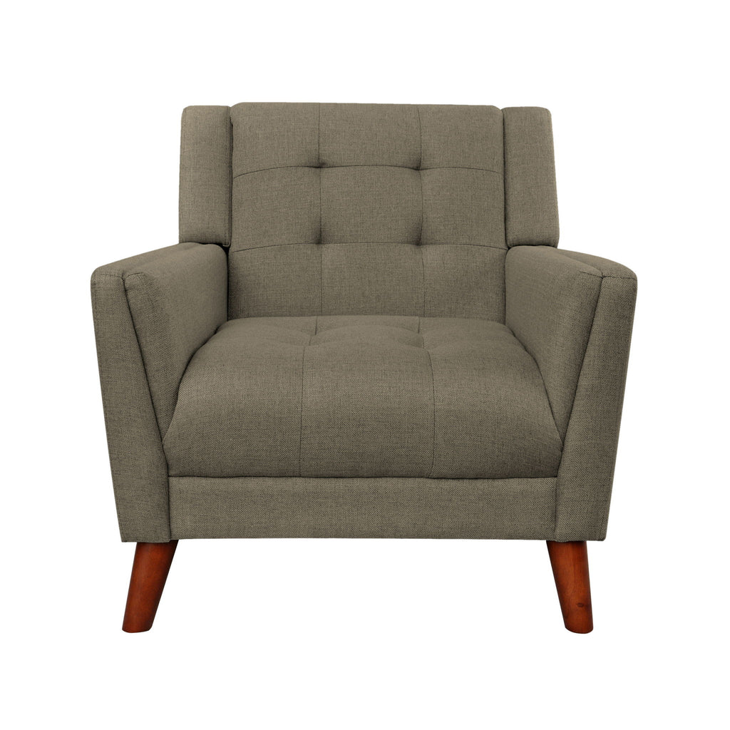 Luminaesque - Fabric Upholstered Armchair With Tufted Back