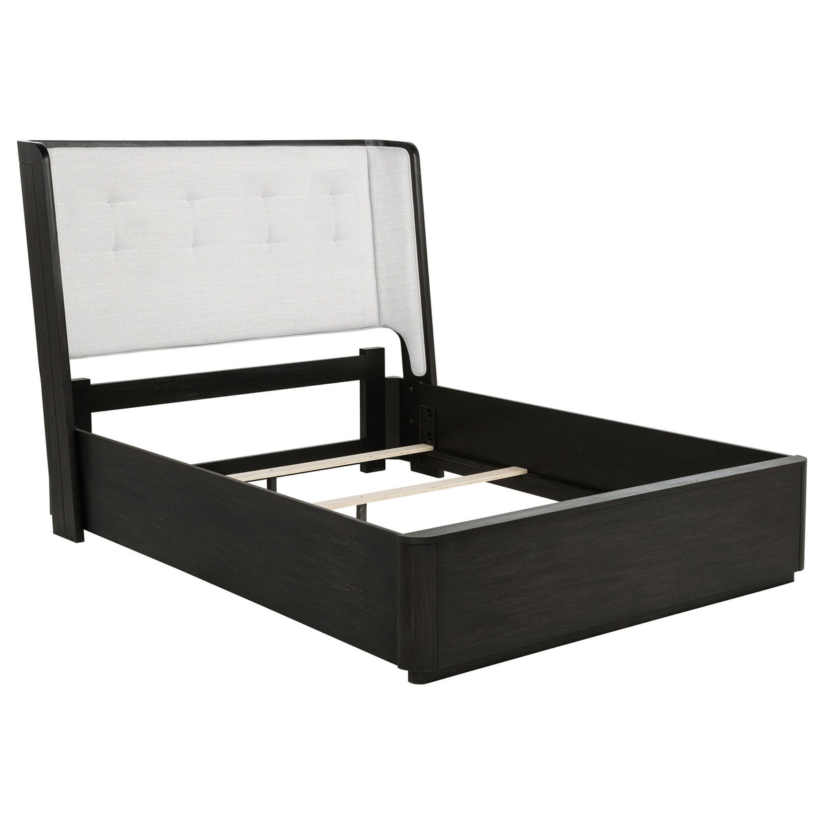 Bangor - Wingback Bed With Upholstered Headboard