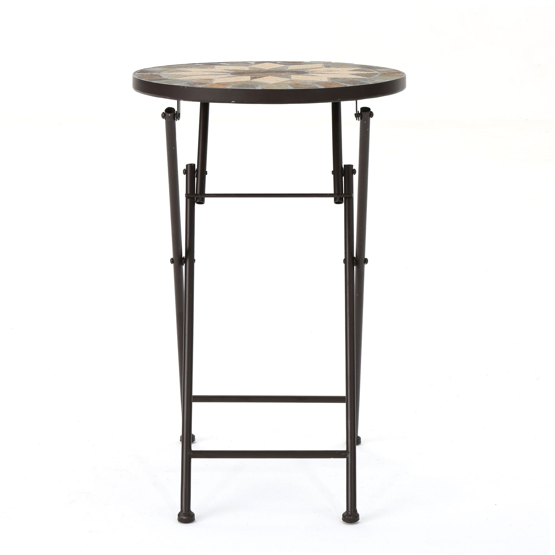 Silvester - End Table - Beige / Black
