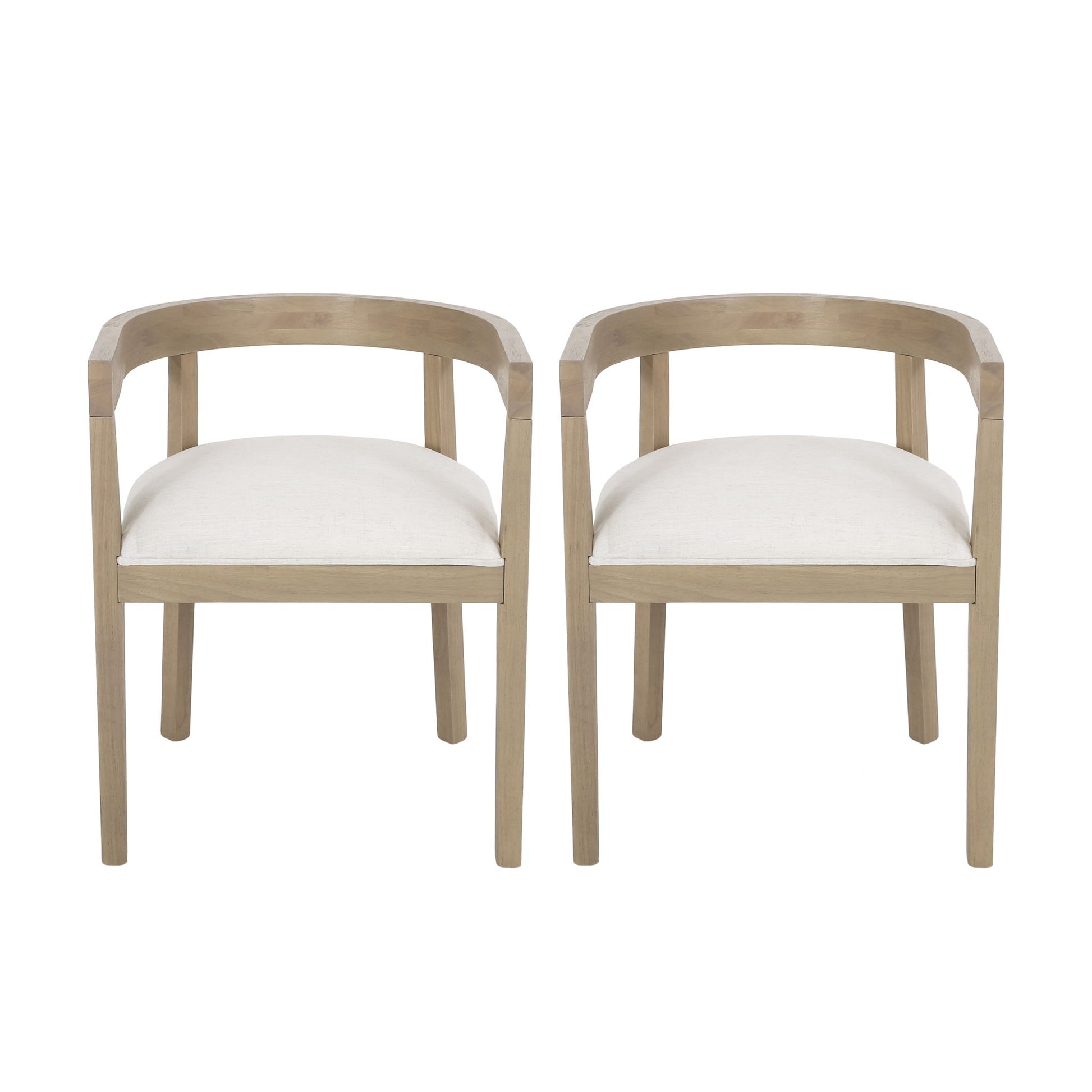 Contemporary Dining Chair Set With Armrests