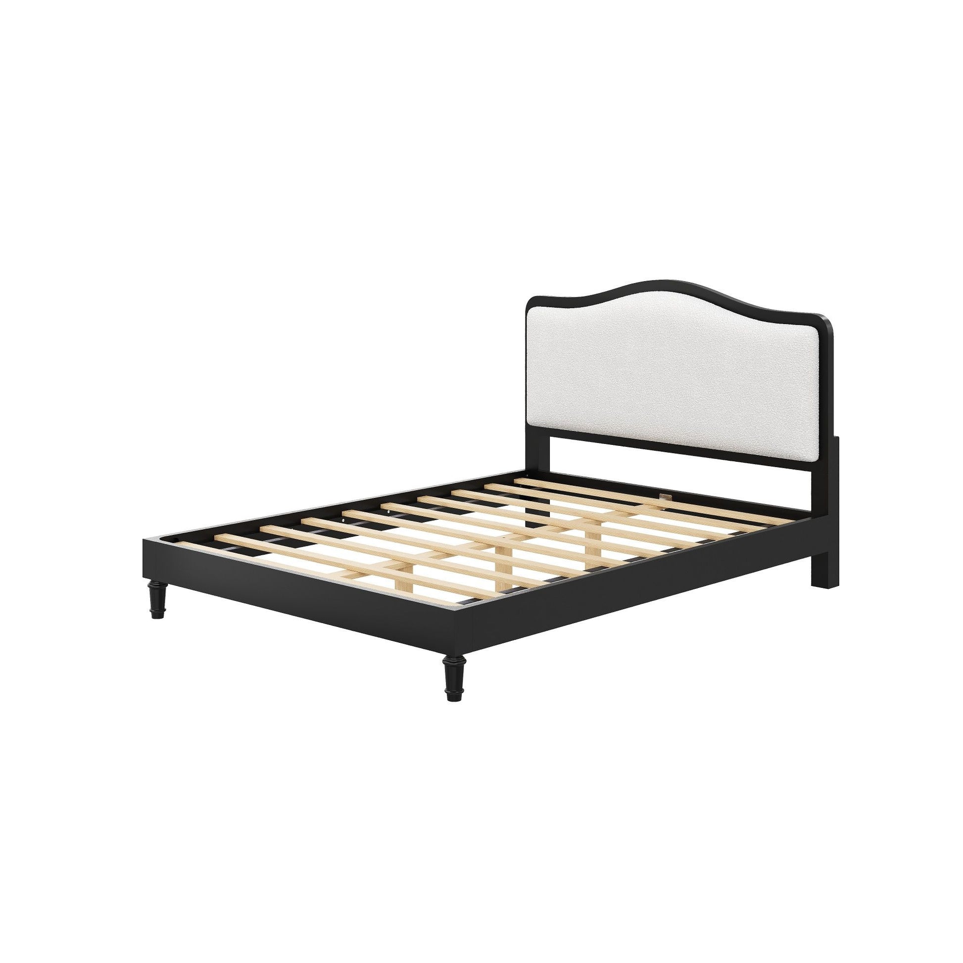 Platform Bed With Upholstered Headboard