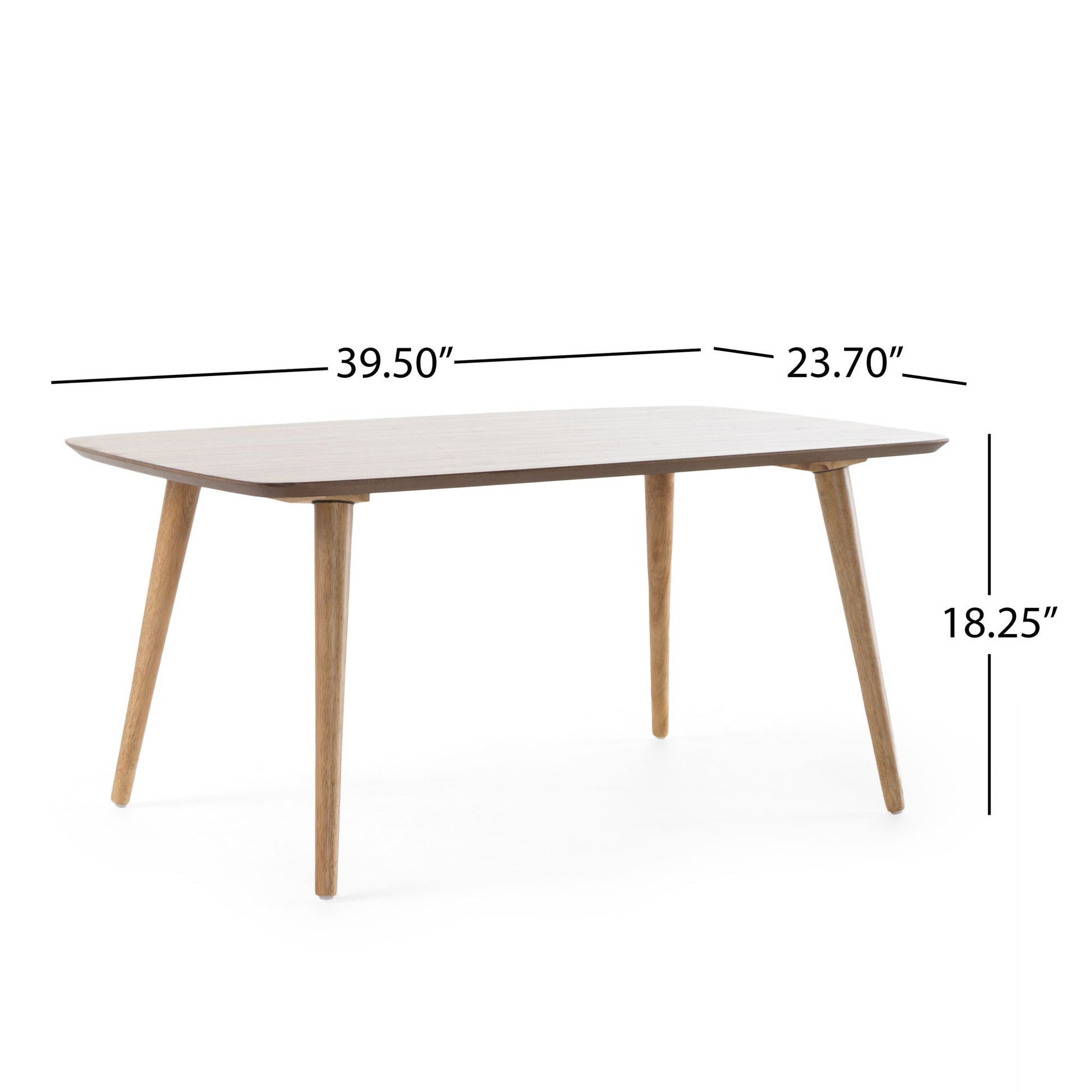 Mid Century Coffee Table With Mindi Veneer - Natural