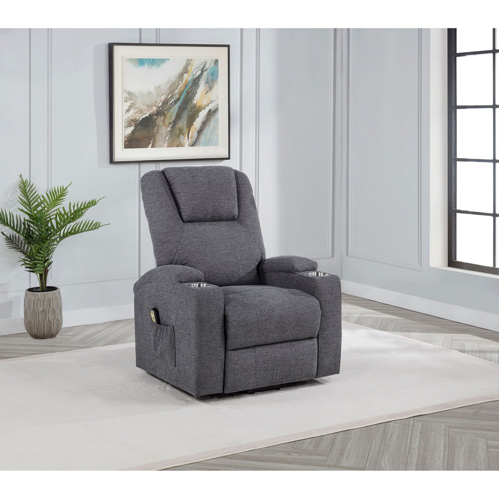 Power Lift Massage Recliner With Heat And Remote Control