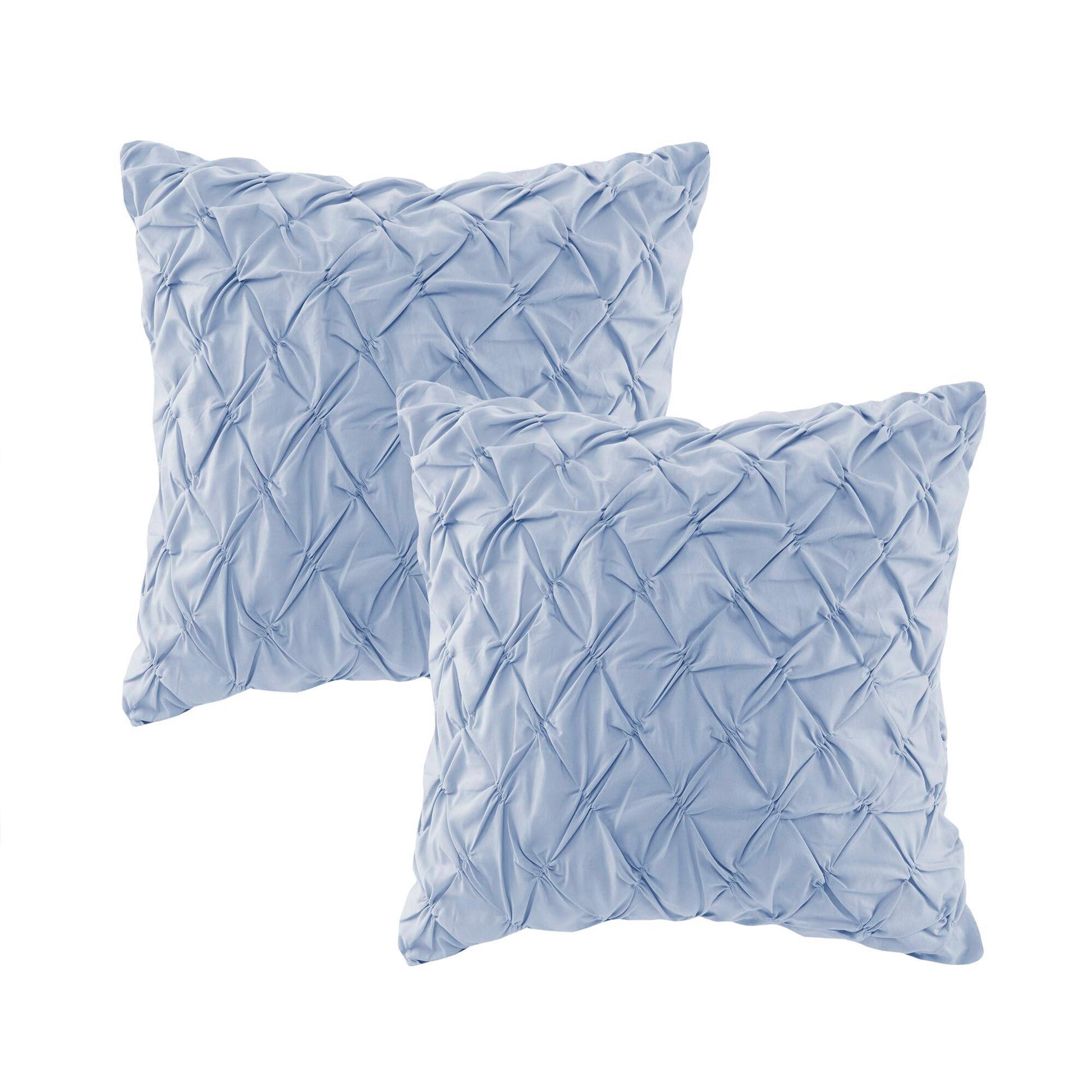 Cassandra - Queen 8 Piece Printed Comforter Set - Blue