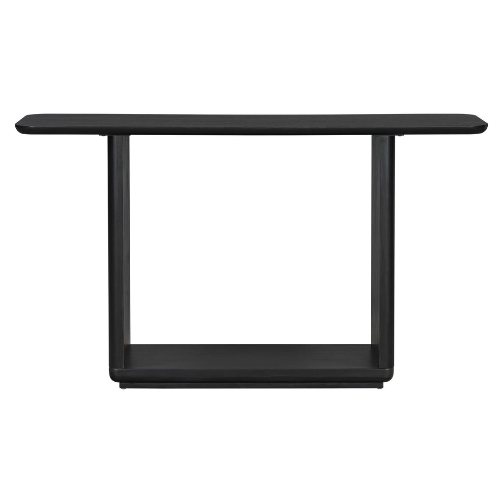 Console Table With Curved Corners And U Base Design