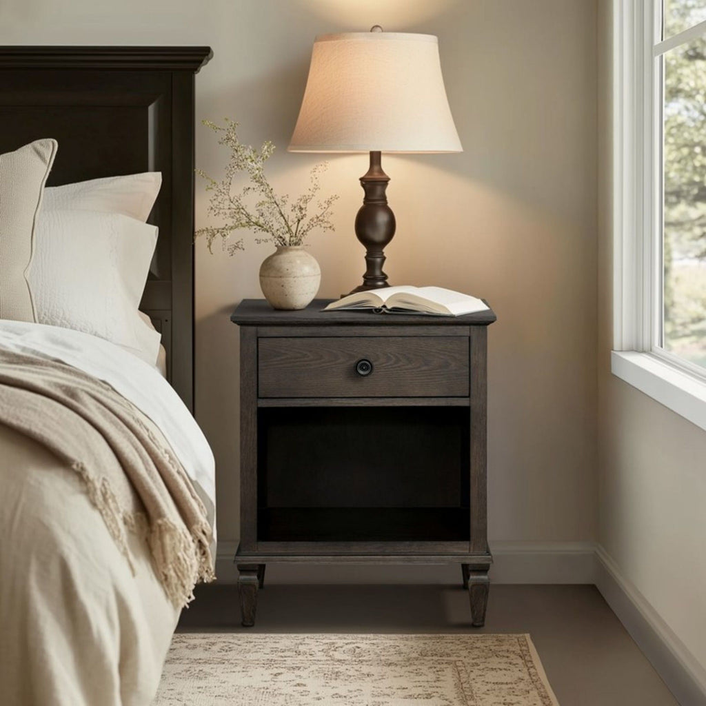 Victoria - Nightstand With Open Storage