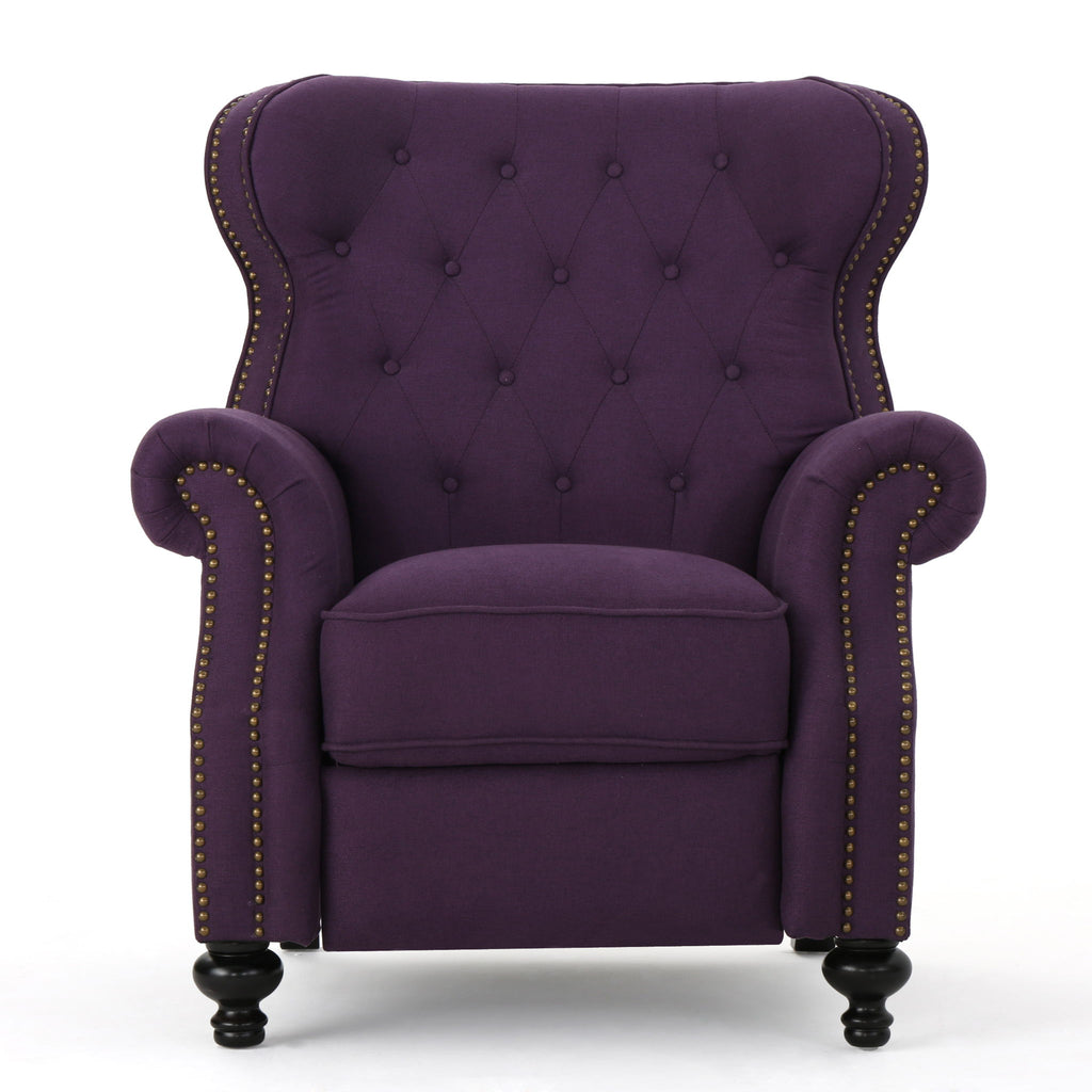 Modern Manual Push Back Recliner Chair