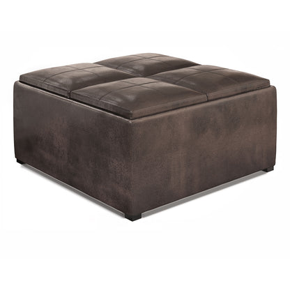 Avalon - Square Coffee Table Storage Ottoman