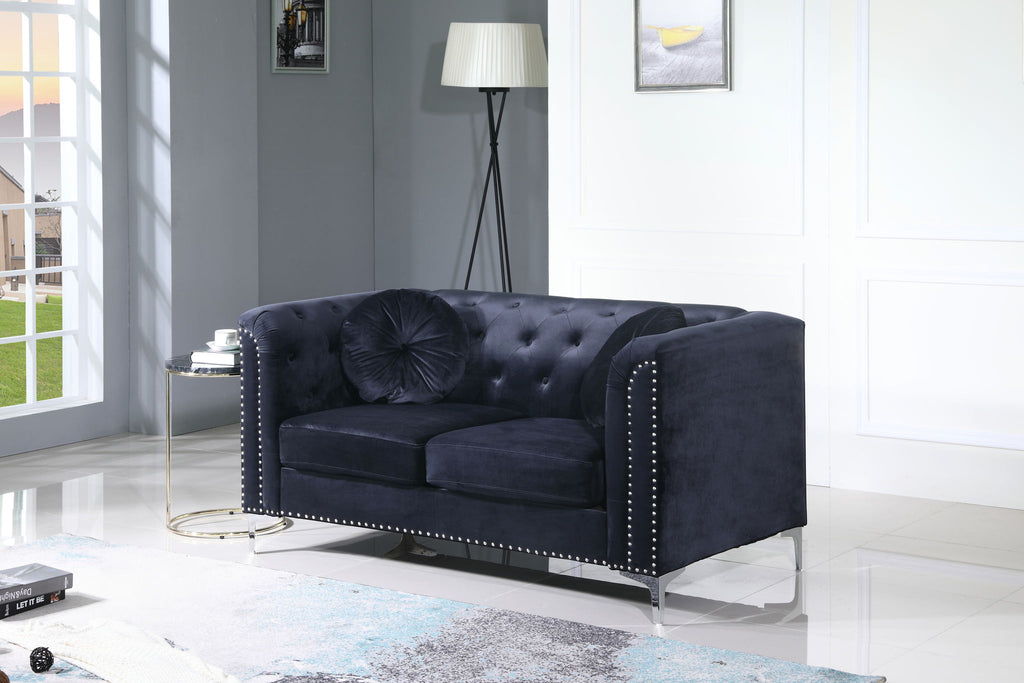 Stylish Sloped Arm Loveseat