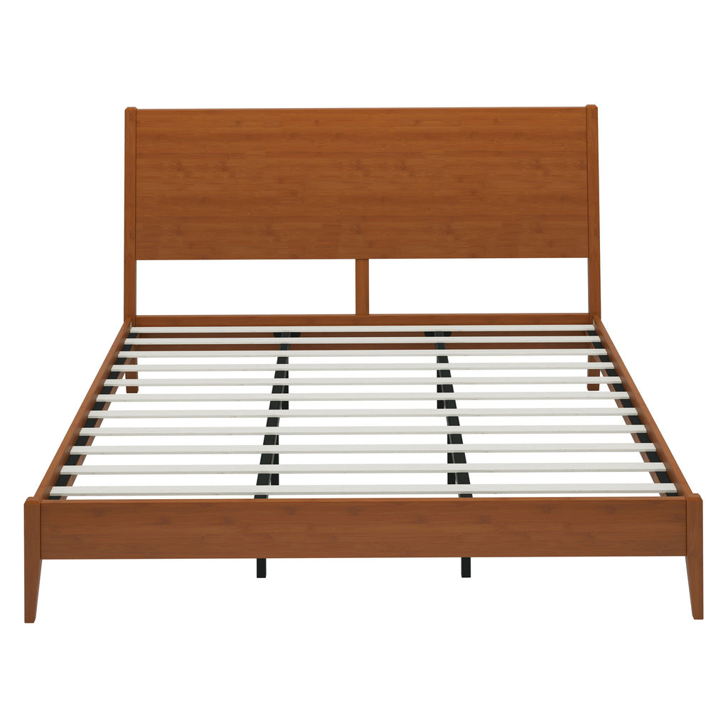 Modern Sled Platform Bed Frame With Slats